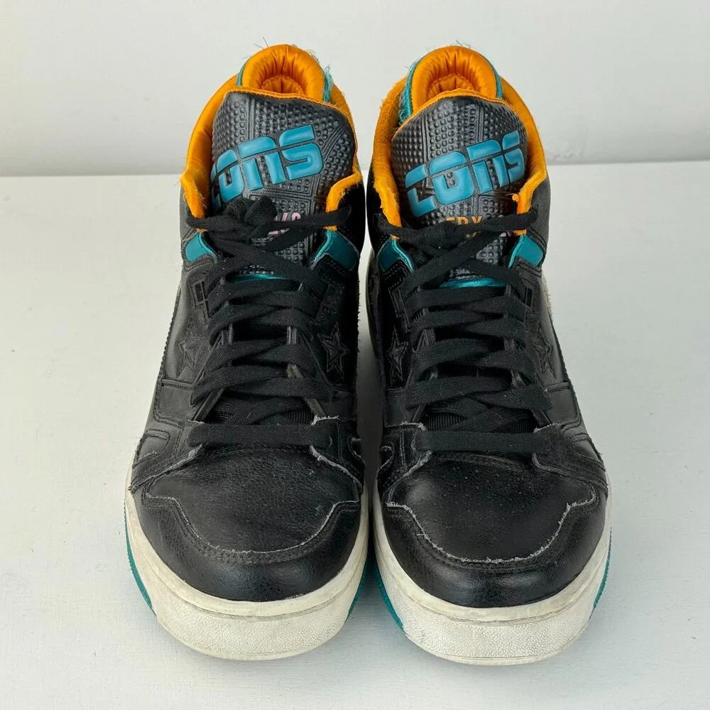 Boys size 4.5 - Converse Cons ERX 260 Just Don Mid Animal Sneakers - Black Teal